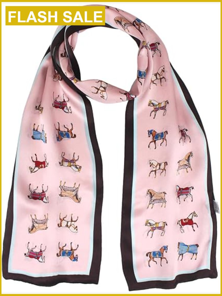 100 Silk Long Oblong Scarf Shawl Headwrap Gift